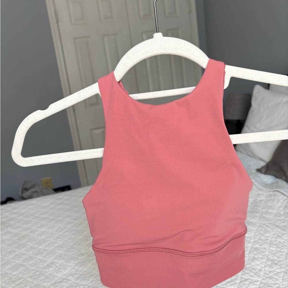 Lululemon Sports Bra High Neck Criss Cross Back